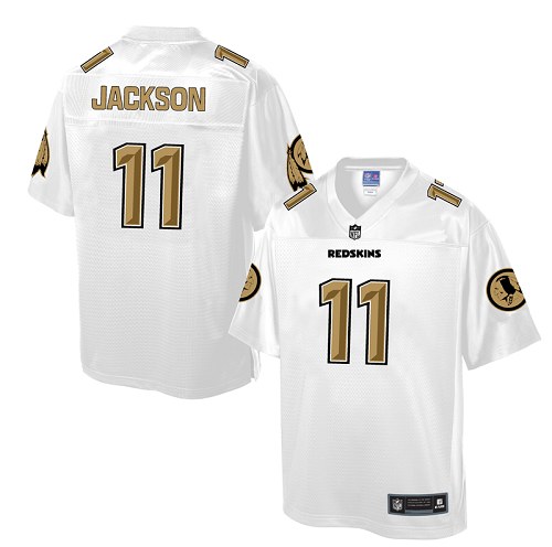 Men's Game DeSean Jackson Nike Jersey White - #11 Pro Line Fashion NFL Washington Redskins